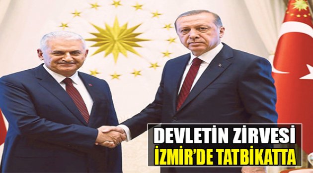 Devletin Zirvesi İzmir'de  Tatbikatta