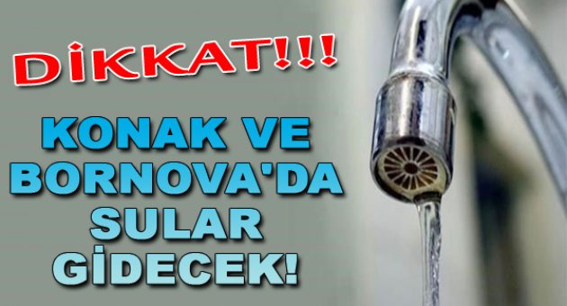 Dikkat!!! Sularımız Kesilecek...