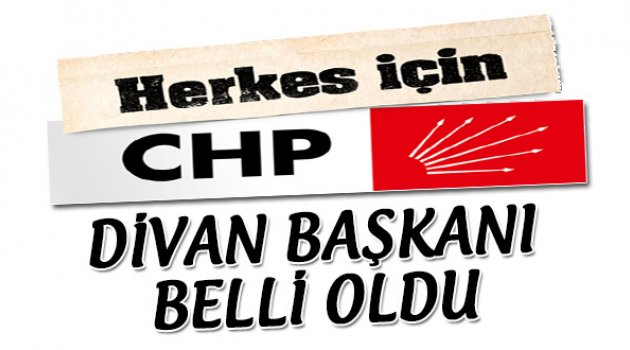 Divan Başkanı Belli Oldu...