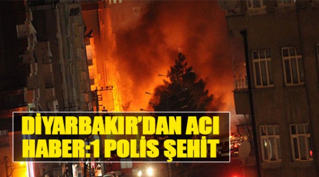 Diyarbakır'dan Acı Haber:1 Polis Şehit