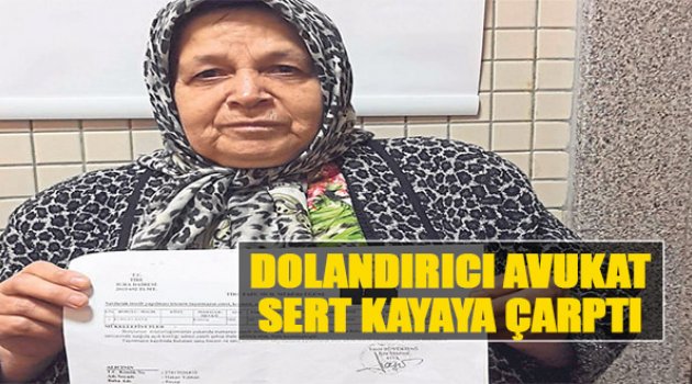 Dolandırıcı Avukat Sert Kayaya Çarptı
