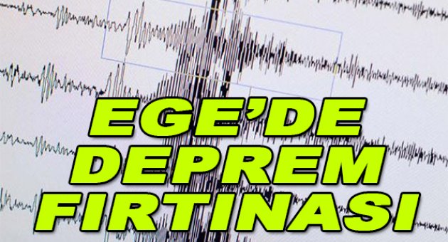 Ege Denizi'nde deprem fırtınası