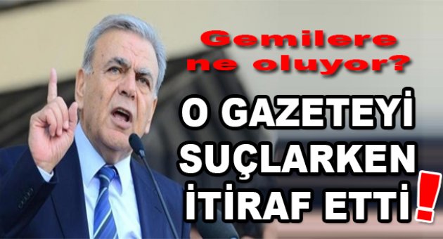 Egeli'yi suçlarken itiraf etti