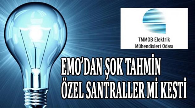 Elektriği özel santraller mi kesti?