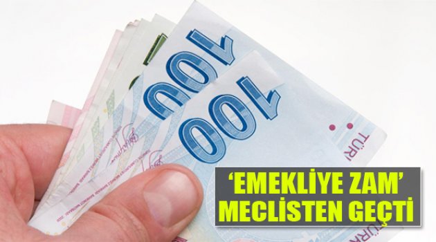 Emekliye 100 Lira Zam Meclis'ten Geçti