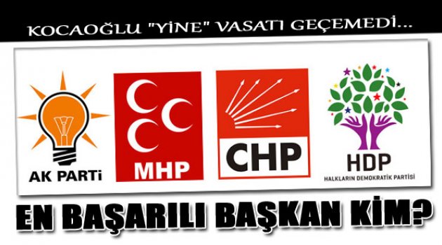 En Başarılı Başkan Kim? Kocaoğlu Kaçıncı Sırada?