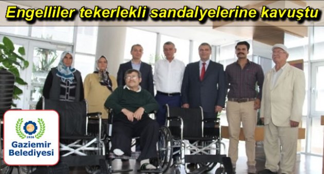 Engelliler tekerlekli sandalyelerine kavuştu