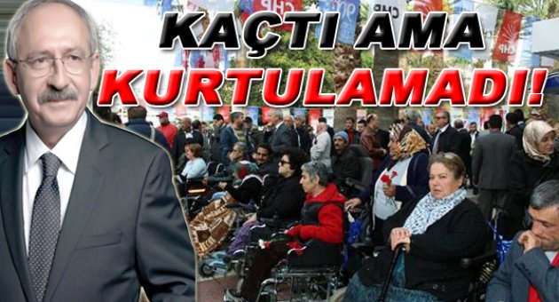 Engellilerden kaçtı ama kurtulamadı!