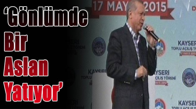 Erdoğan: Gönlümde bir aslan yatıyor