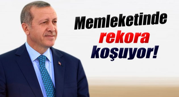 Erdoğan, memleketinde rekora koşuyor