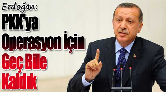 Erdoğan'dan operasyonlarda geç kalındı mesajı
