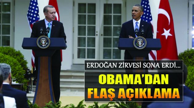 Erdoğan'la Görüşme Sonrası Obama'dan Flaş Açıklama