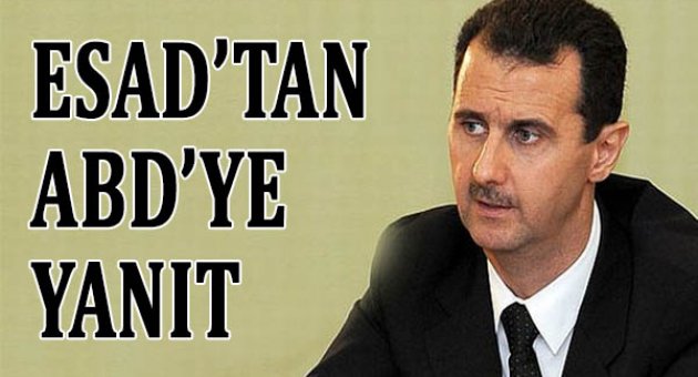 Esad'tan Kerry'ye yanıt