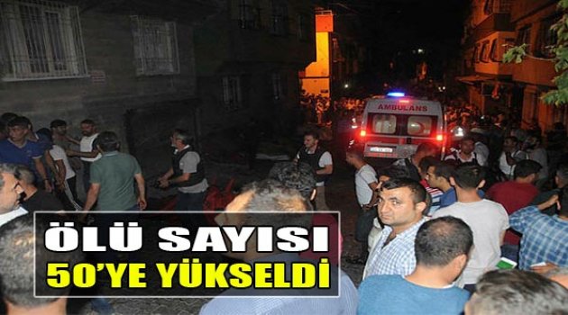 Gaziantep Saldırısında Ölü Sayısı 50'ye Yükseldi
