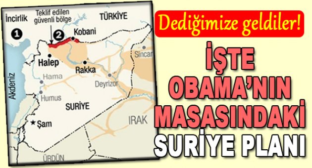 Güvenli bölge planı Obama'nın masasında