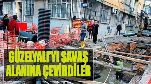 Güzelyalı'yı Savaş Alanına Çevirdiler