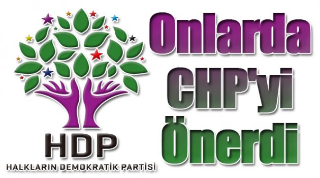 HDP, AKP'ye CHP ile Koalisyon Önerdi