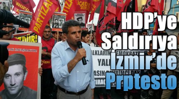 HDP’ye saldırılar İzmir'de protesto edildi