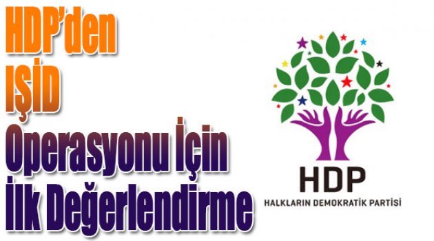 HDP'den IŞİD operasyonu için ilk değerlendirme