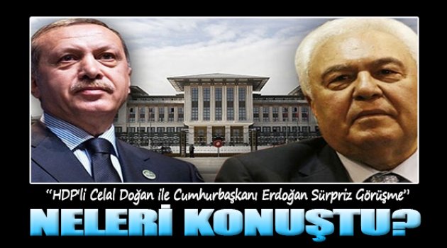 HDP'li Bilal Doğan, Erdoğan'la Görüşmesini Anlattı