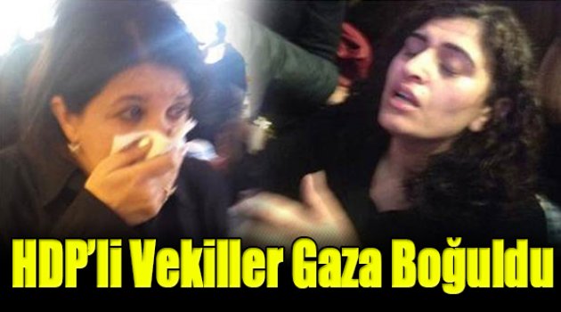 HDP'li vekiller gaza boğuldu