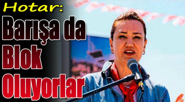 Hotar: Barışa da blok oluyorlar