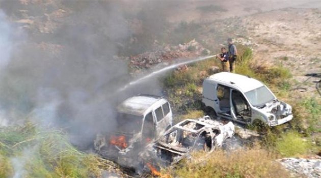 Hurda Araçlar Alev Alev Yandı