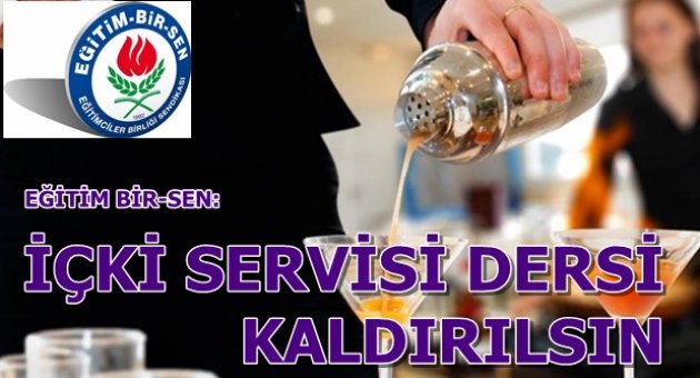 İçki servisi dersi kaldırılsın tartışması