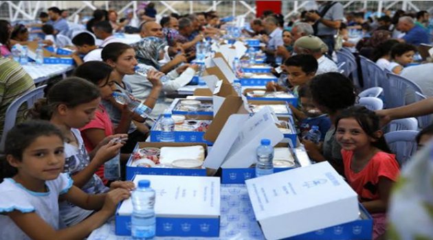 İftar belediyeden kahve mahalleliden