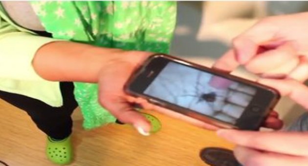 iPhone ile tuhaf illizyon gösterisi