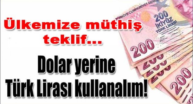 İran&#039;dan &#039;Dolar yerine TL kullanalım&#039; önerisi