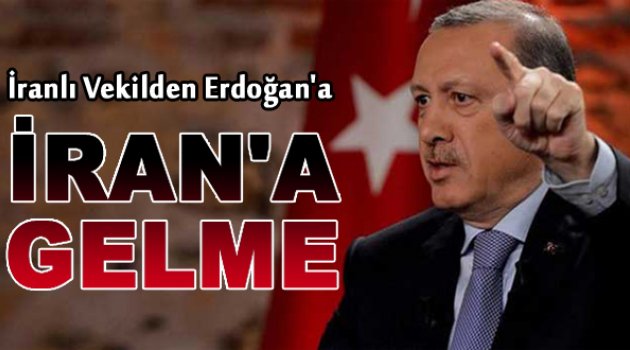 İranlı vekilden Erdoğan'a: Gelme
