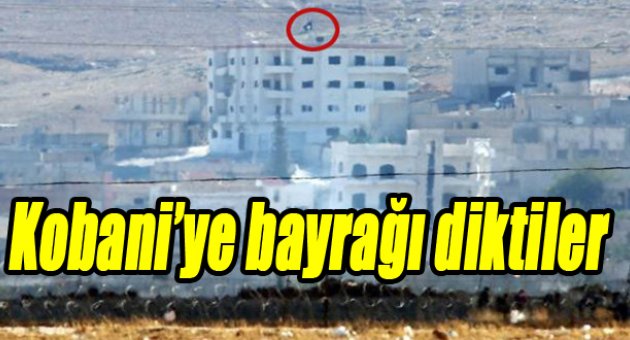 IŞİD bayrağı çekti