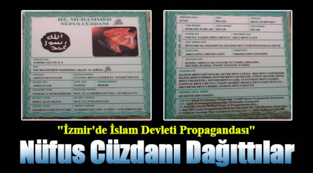 IŞİD'den İzmir'e Nüfus Kağıdı!