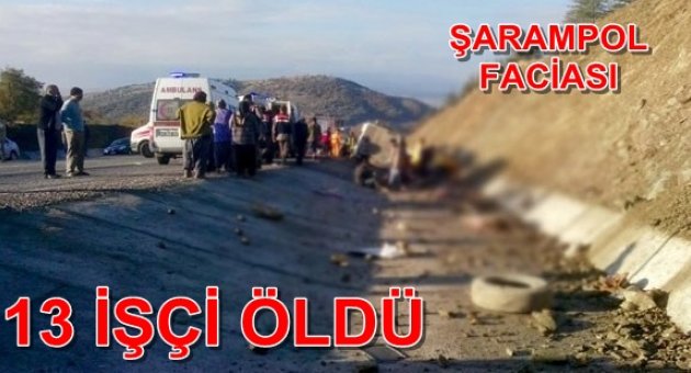 Isparta'da işçileri taşıyan midibüs şarampole yuvarlandı; 13 ölü, 7 yaralı!