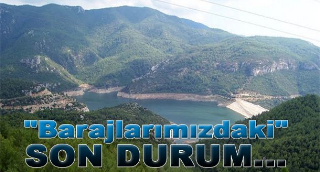 İşte Barajlarımızdaki son durum