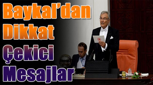 İşte Baykal'ın Meclis açılış konuşması