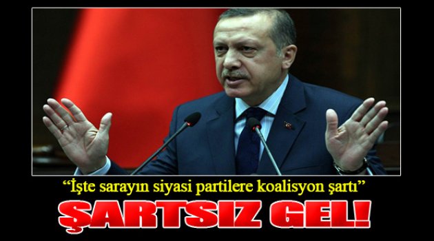 İşte Saray'ın Koalisyon Şartı!
