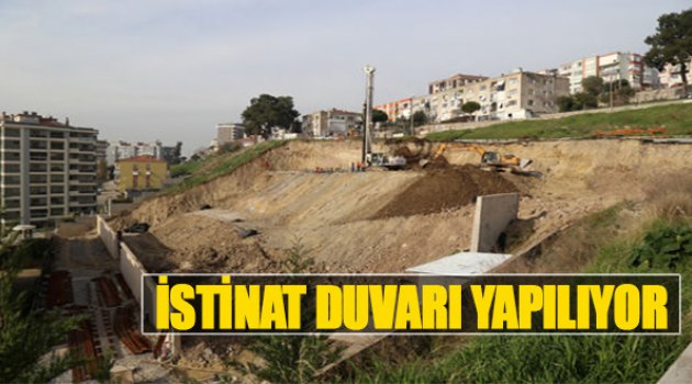 İstinat Duvarı Yapılıyor