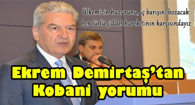 İTO Başkanı Demirtaş'tan Kobani eylemleri yorumu