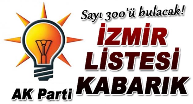 İzmir&#039;de AK Parti listesi kabarık!