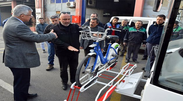 İzmir'de "bisikletli otobüs" Dönemi Başlıyor