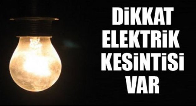 İzmir&#039;de Cumartesi Elektrik yok