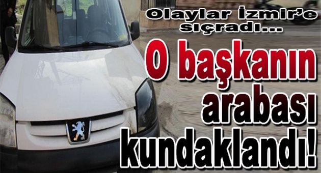 İzmir'de Hüda- Par Yöneticisinin Aracı Kundaklandı