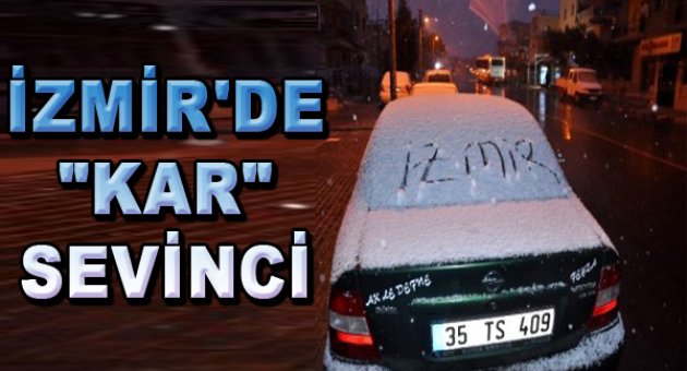 İzmir'de Kar Sevinci
