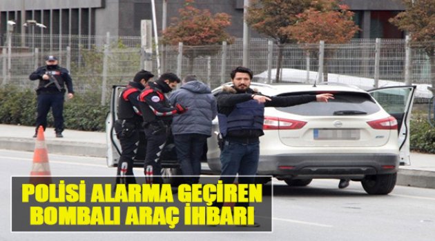 İzmir'de Polisi Alarma Geçiren Bombalı Araç İhbarı