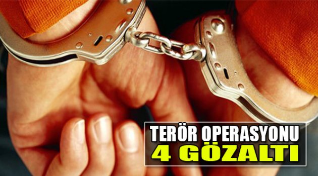 İzmir'de Terör Operasyonu: 4 Gözaltı