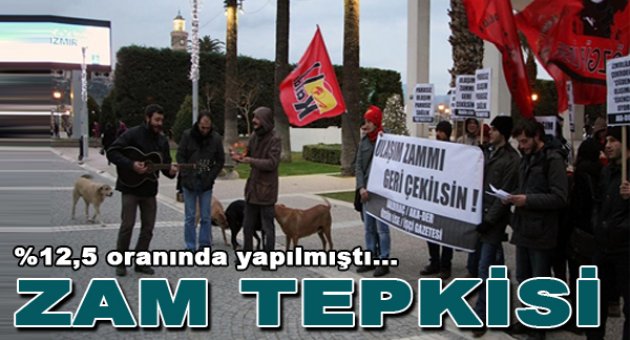 İzmir'de ulaşım zammına tepki!