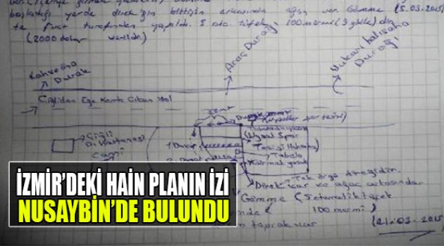 İzmir'deki Hain Planın İzi, Nusaybin'de Bulundu