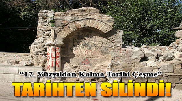 İzmir'deki Tarihi Çeşme Tarihten Silindi!